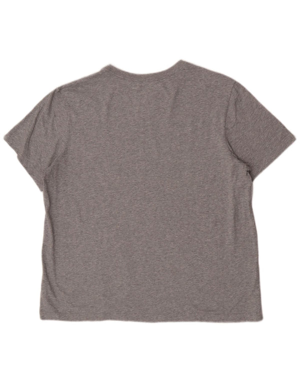 Мужская футболка Nike Dri Fit Top XL, серый хлопок с крапинками