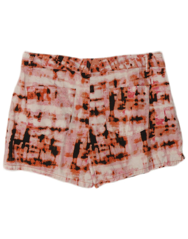Женские повседневные шорты Calvin Klein UK 12 Medium W30 Разноцветный тай-дай