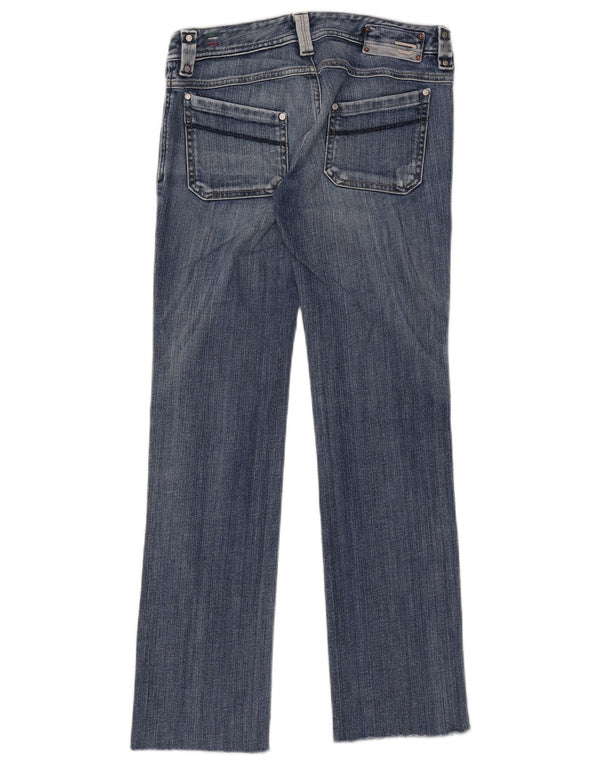 Женские потертые прямые джинсы Diesel Keate W28 L29, синий хлопок