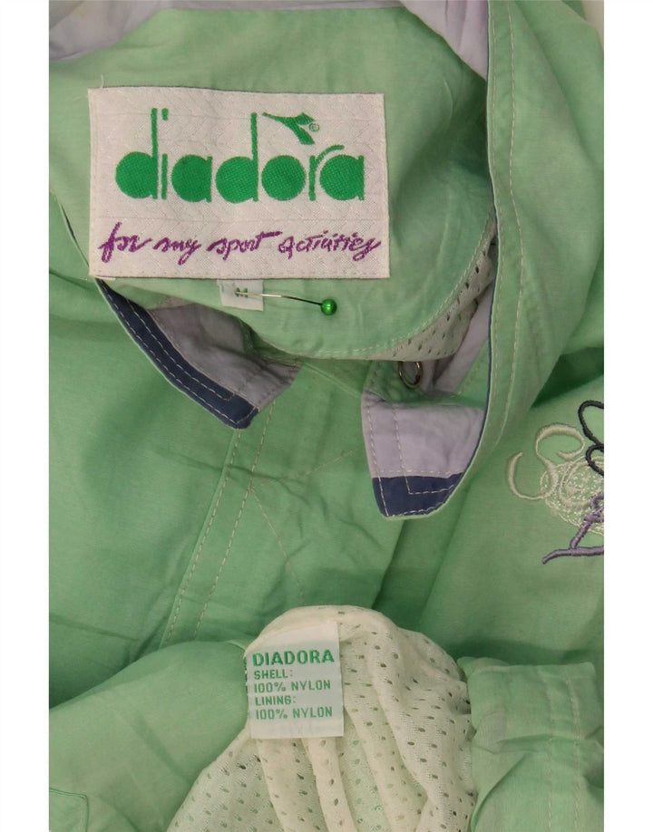 Женская дождевик оверсайз Diadora UK 14, средний зеленый нейлон