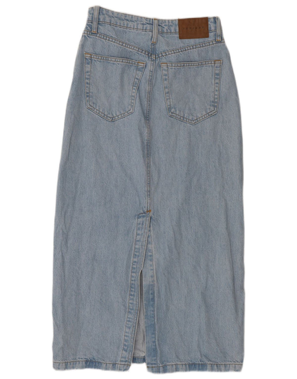 Женская джинсовая юбка Topshop UK 8, маленькая W26, синяя