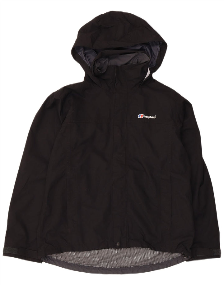 Berghaus Мужская дождевик с капюшоном UK 38 Средний Черный Полиамид