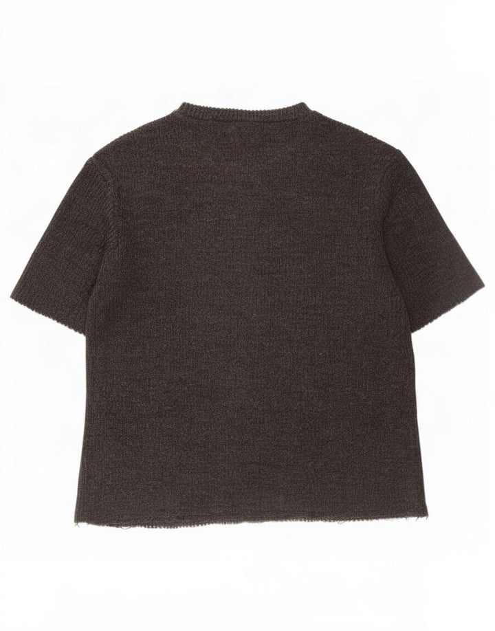 Женская футболка оверсайз Zara Top UK 10, маленькая серая