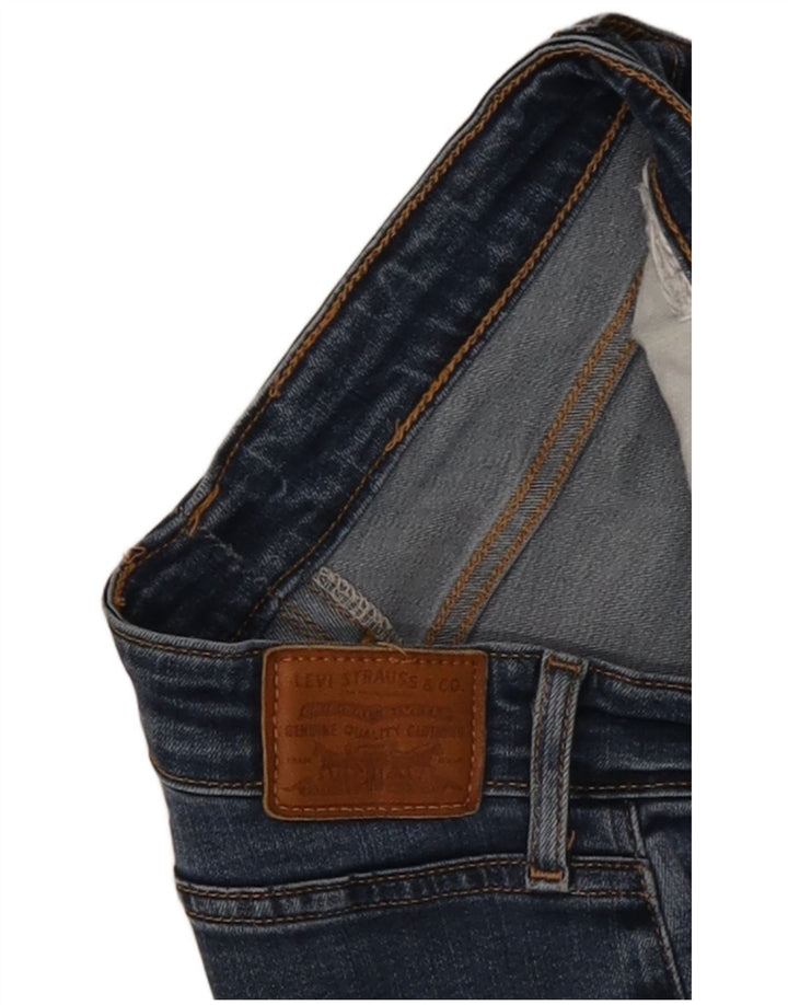 Женские укороченные джинсы с высокой талией Levi's W28 L25 синие