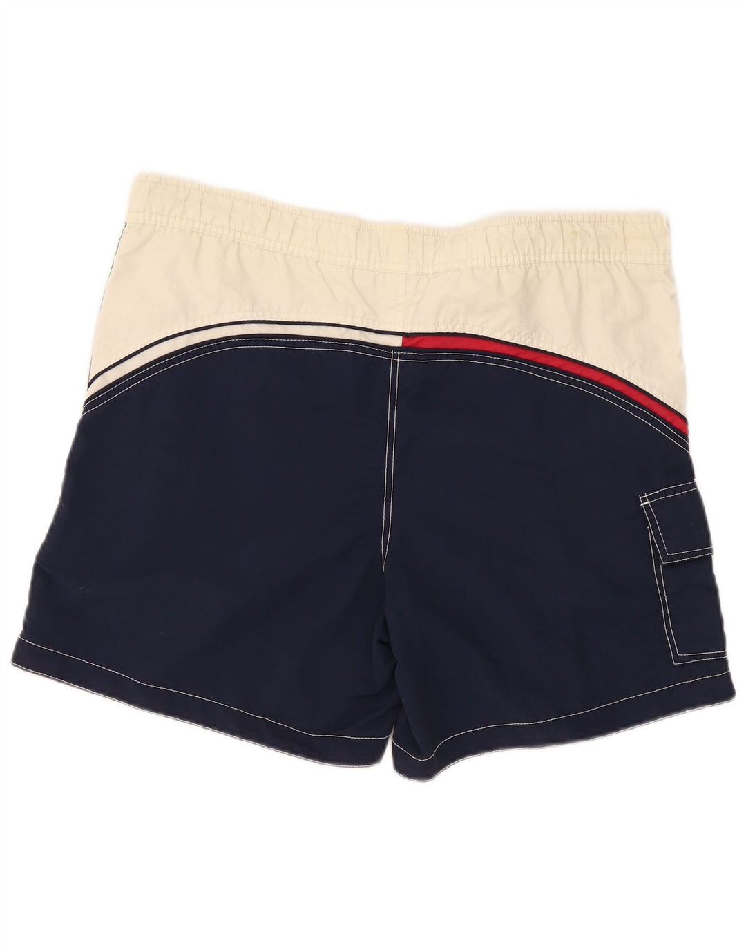 Мужские шорты для плавания-карго Tommy Hilfiger, средние, темно-синие, с цветными блоками