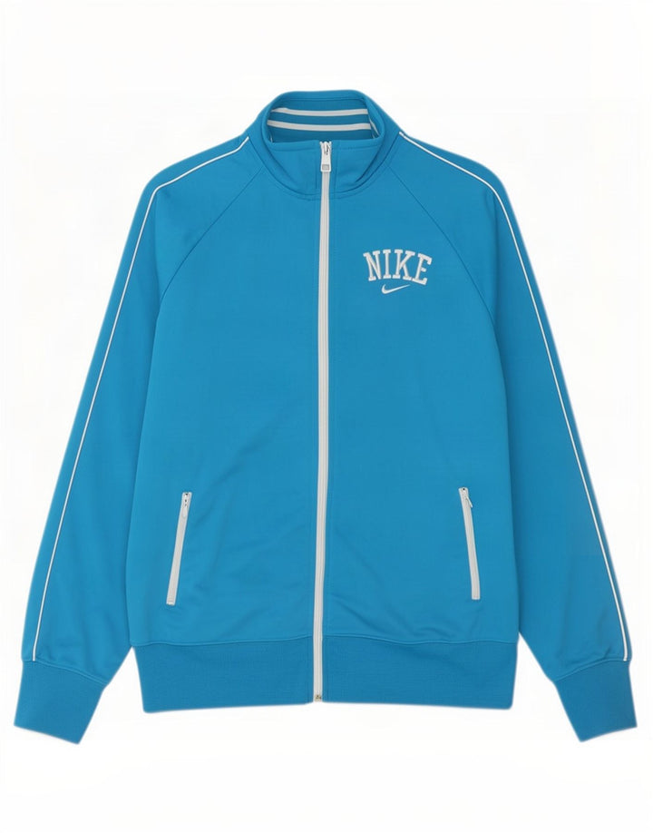 Мужская спортивная куртка с графическим рисунком Nike XL, синий полиэстер
