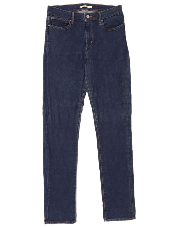 Женские обтягивающие джинсы Levi's W32 L34, темно-синие, хлопок