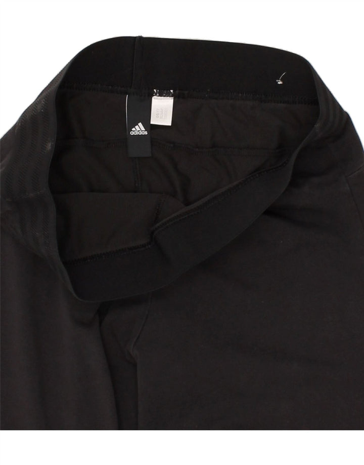 ADIDAS Womens Leggings UK 14 Medium Black Vintage Adidas and Second-Hand Adidas from Messina Hembry 