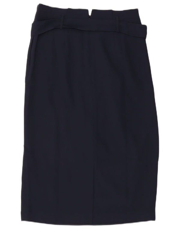 Женская юбка-карандаш миди Boden UK 14, большая W32, темно-синий полиэстер