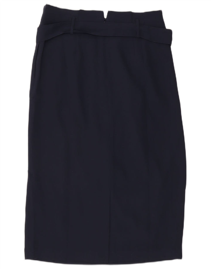 Женская юбка-карандаш миди Boden UK 14, большая W32, темно-синий полиэстер