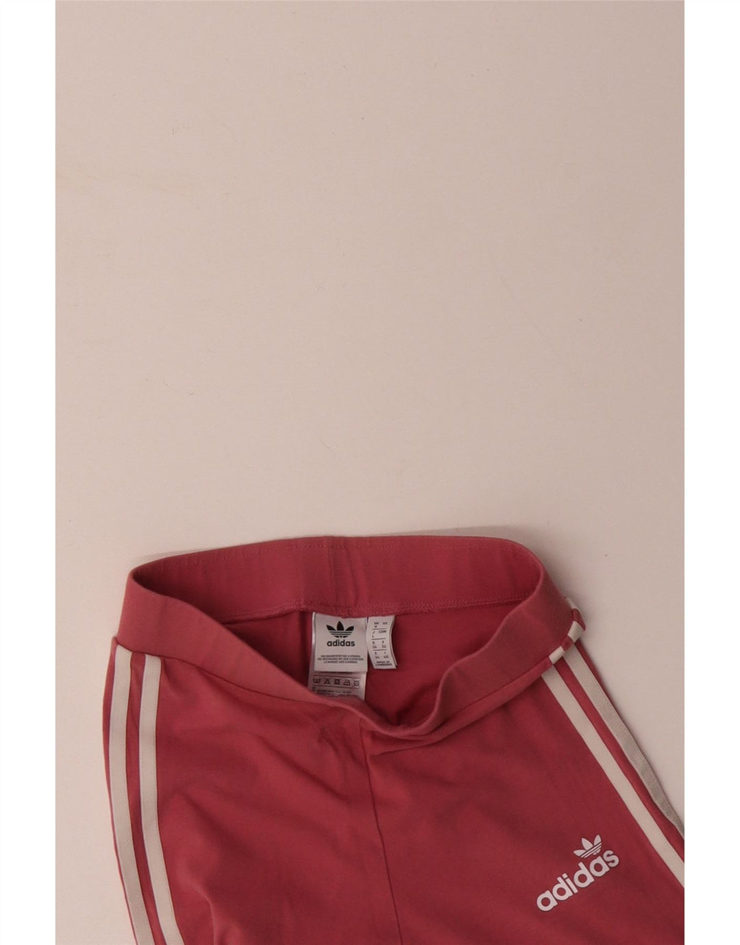 Женские леггинсы ADIDAS UK 8, маленькие розовые, хлопок