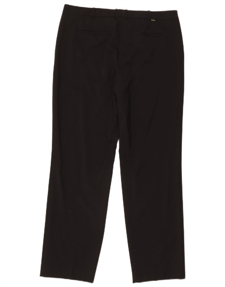Женские прямые костюмные брюки Hugo Boss W34 L30 черные