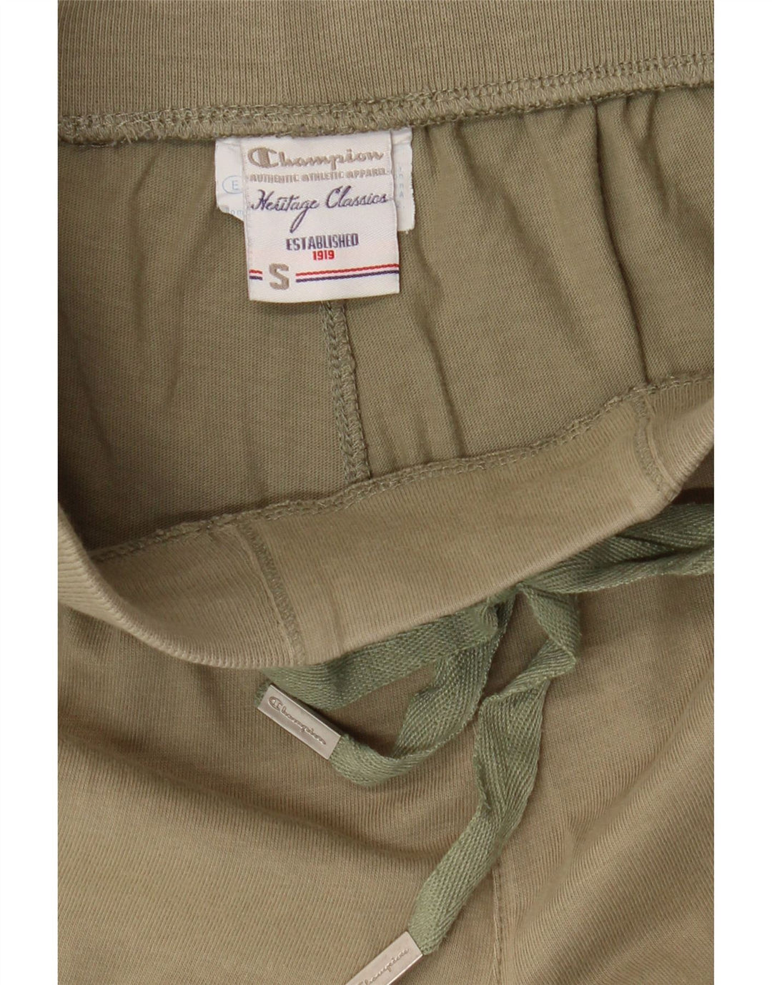 CHAMPION Womens Heritage Classics Sport Shorts UK 8 Small  Khaki Vintage Champion and Second-Hand Champion from Messina Hembry 