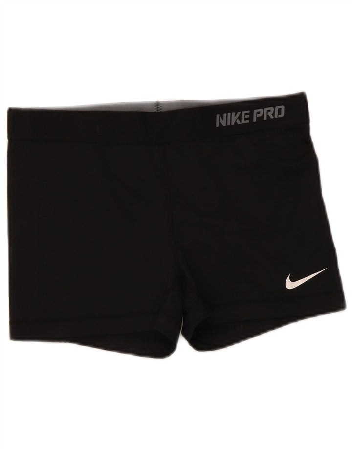 Женские спортивные шорты с графическим рисунком Nike Dri Fit UK 14, большие черные
