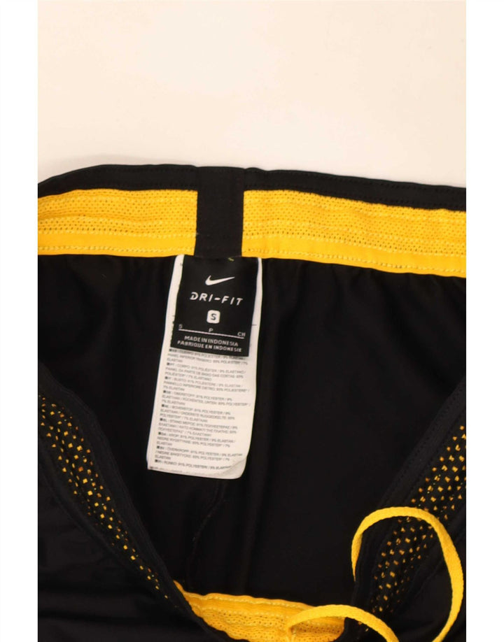 Мужские спортивные брюки Nike Dri Fit, маленькие черные полиэстер с цветными блоками