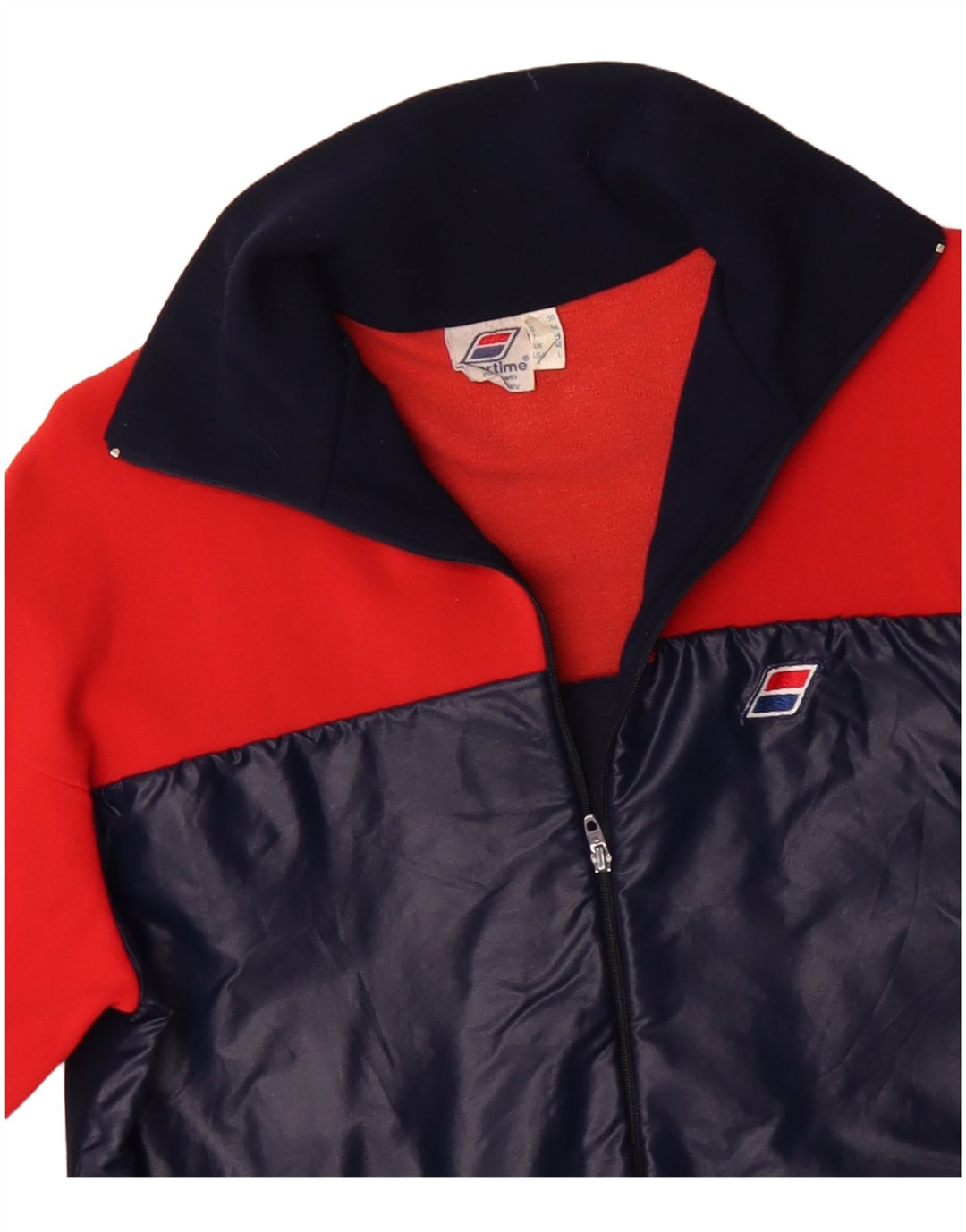 Мужской спортивный костюм VINTAGE, верхняя куртка UK 40, средний красный полиамид с цветными блоками