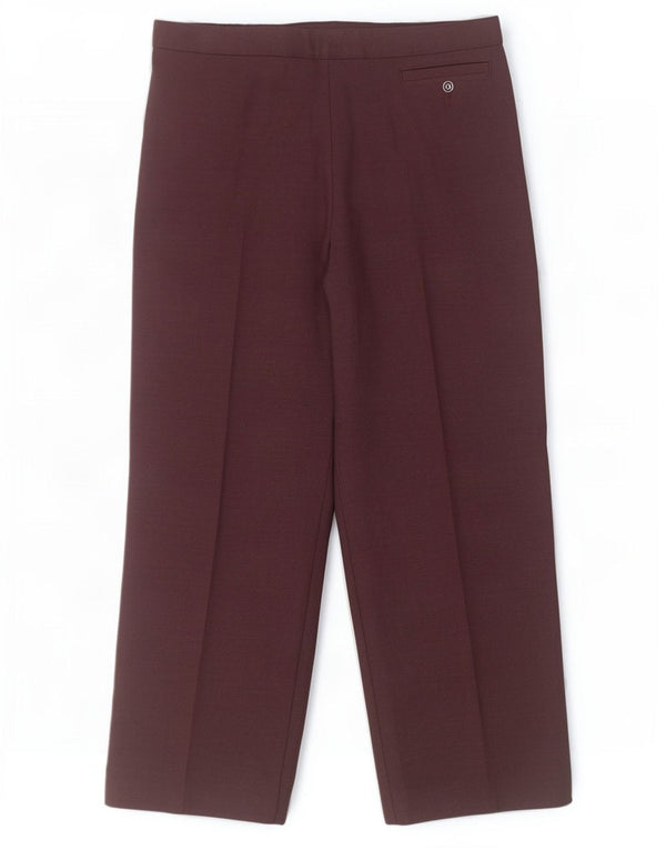 Женские короткие повседневные брюки Marks & Spencer UK 12, средние W30 L26, бордовые