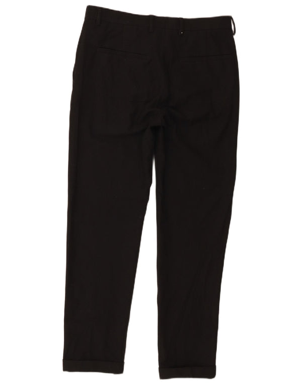 Мужские прямые брюки-капри Zara EU 38 Small W30 L20, черные