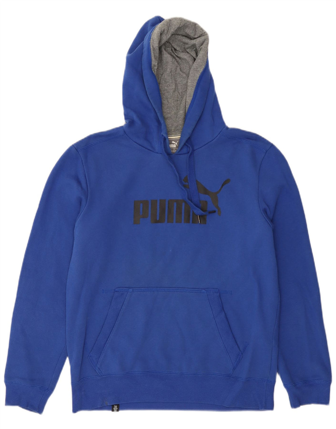 Мужской джемпер с капюшоном PUMA, маленький синий, хлопок