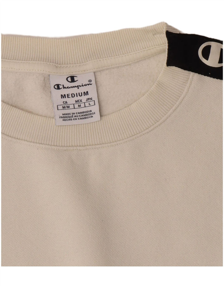 Женский укороченный свитшот с рисунком Champion UK 14, средний цвет, белый цвет