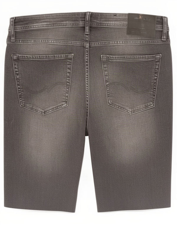 Мужские джинсовые шорты скинни Jack & Jones Liam Medium W33 Серые хлопковые