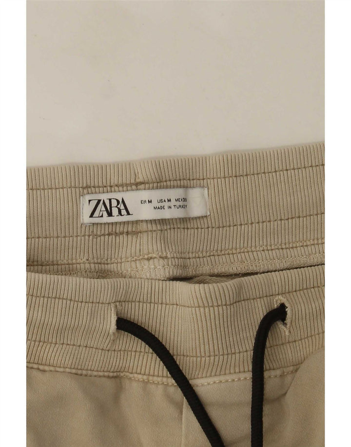 Брюки спортивные мужские карго Zara средние бежевые