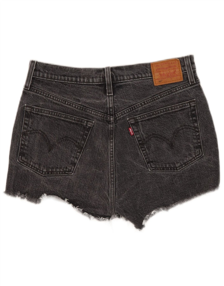 Женские джинсовые шорты Levi's 501 W28, средний черный, хлопок