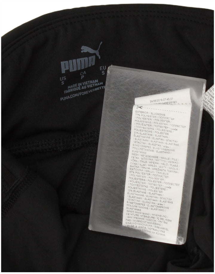 Женские леггинсы с рисунком Puma UK 10, маленькие черные, полиэстер с цветными блоками
