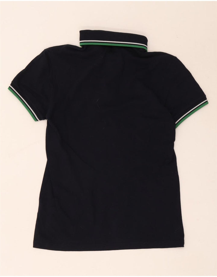 Мужская рубашка-поло Fred Perry, маленькая, темно-синяя, хлопковая полоска
