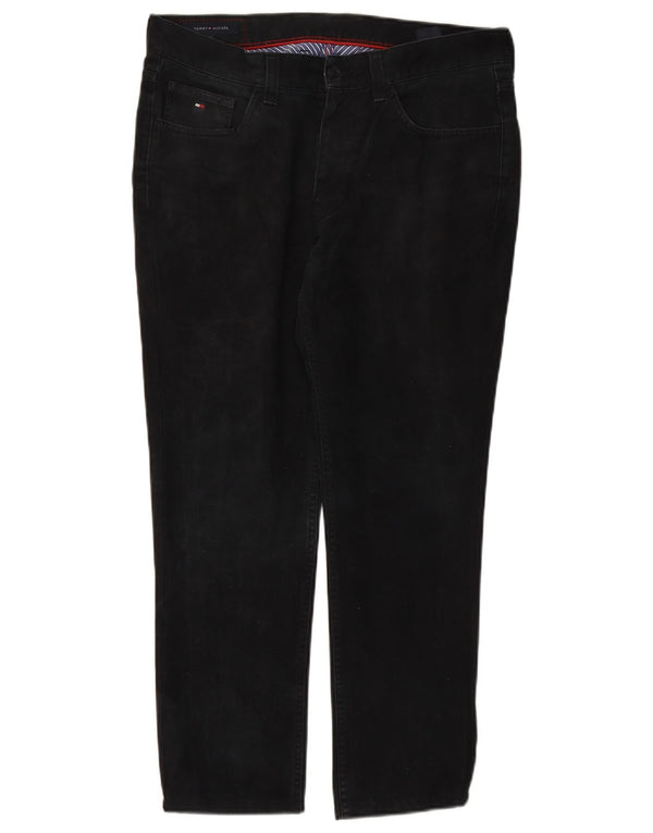 TOMMY HILFIGER Мужские прямые джинсы W34 L27, черный хлопок