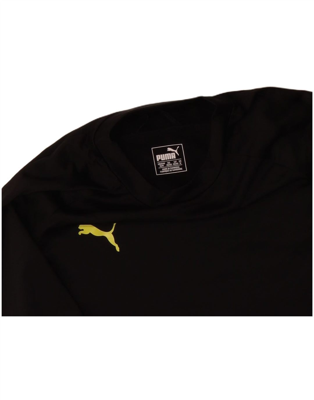 Мужской топ PUMA с длинным рукавом, средний черный из полиэстера