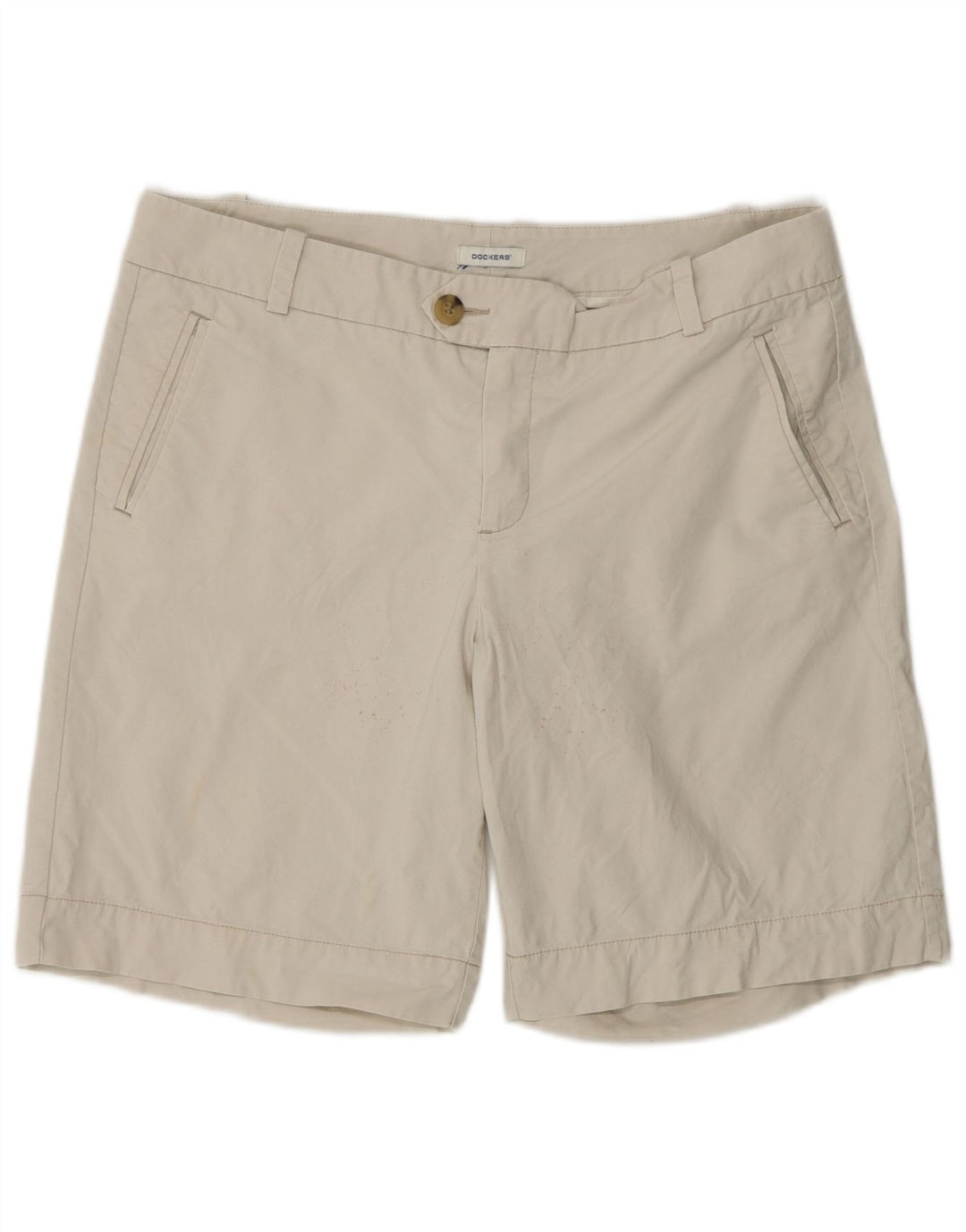 Женские шорты чинос Dockers США 12, большие W36, бежевые, хлопок