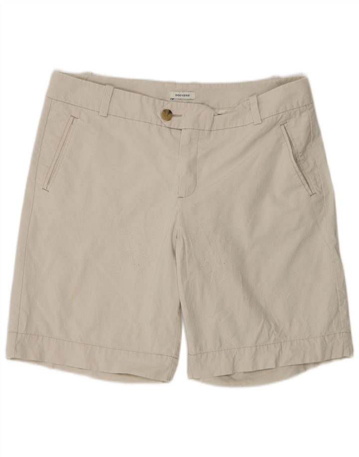 Женские шорты чинос Dockers США 12, большие W36, бежевые, хлопок