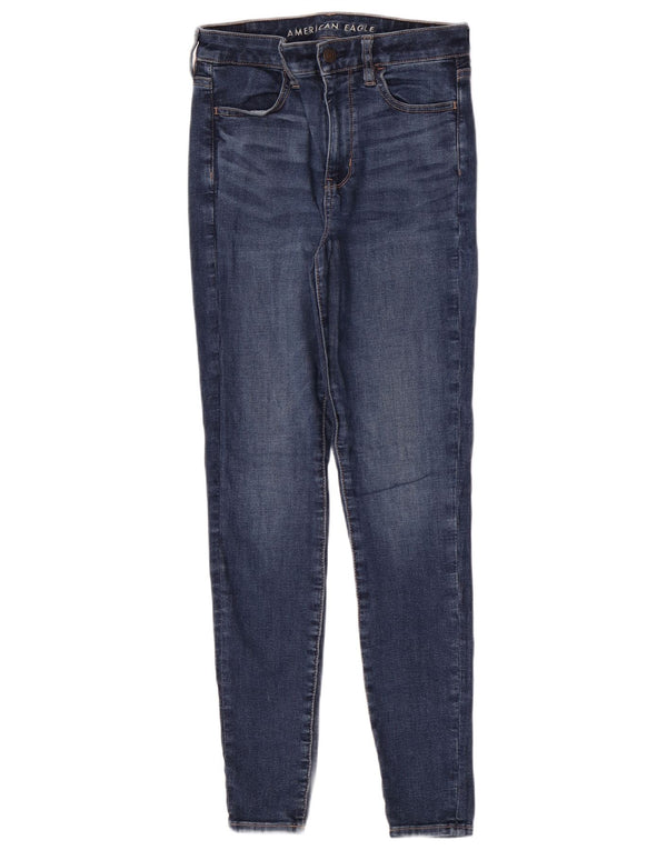 Женские джинсы скинни American Eagle США 4, маленькие W26 L28, синие, хлопок