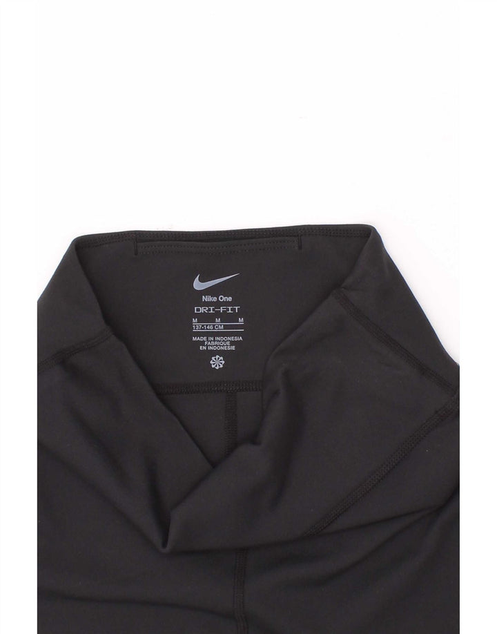 Спортивные шорты Nike Dri Fit для девочек 10–11 лет, средний черный, полиэстер