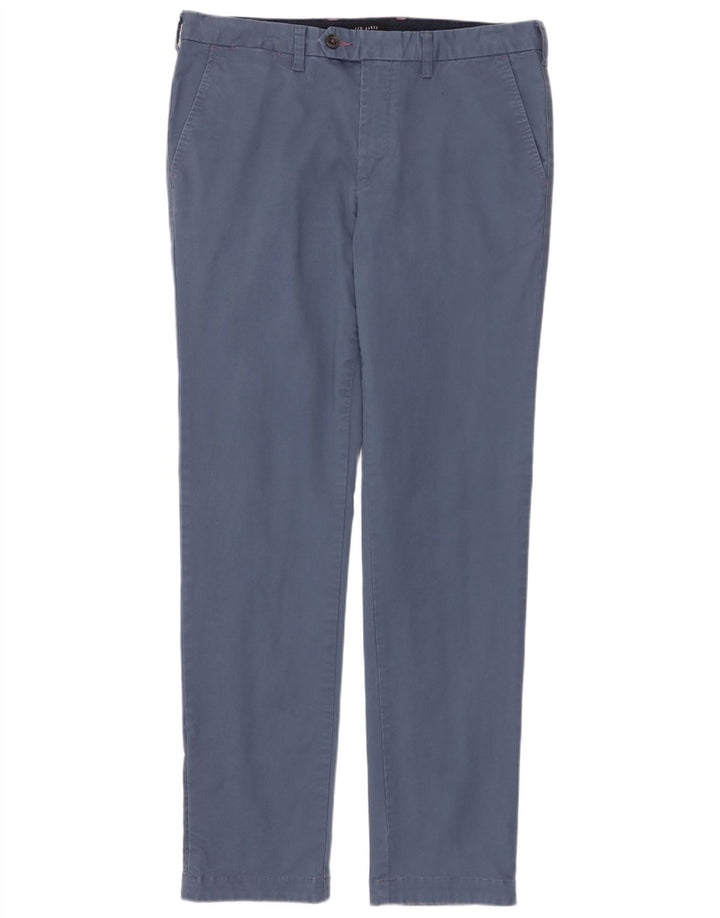 Мужские прямые брюки TED BAKER W32 L32, синий хлопок