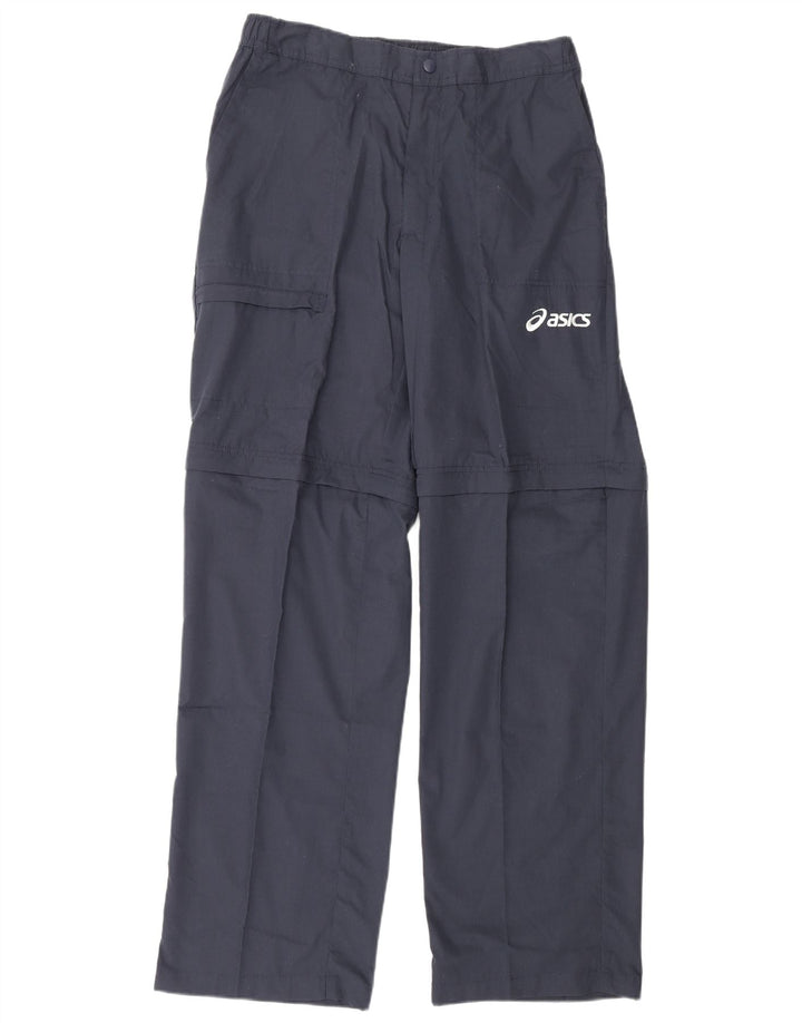 Мужские прямые брюки-карго Asics XL W36 L34 темно-синие из полиэстера