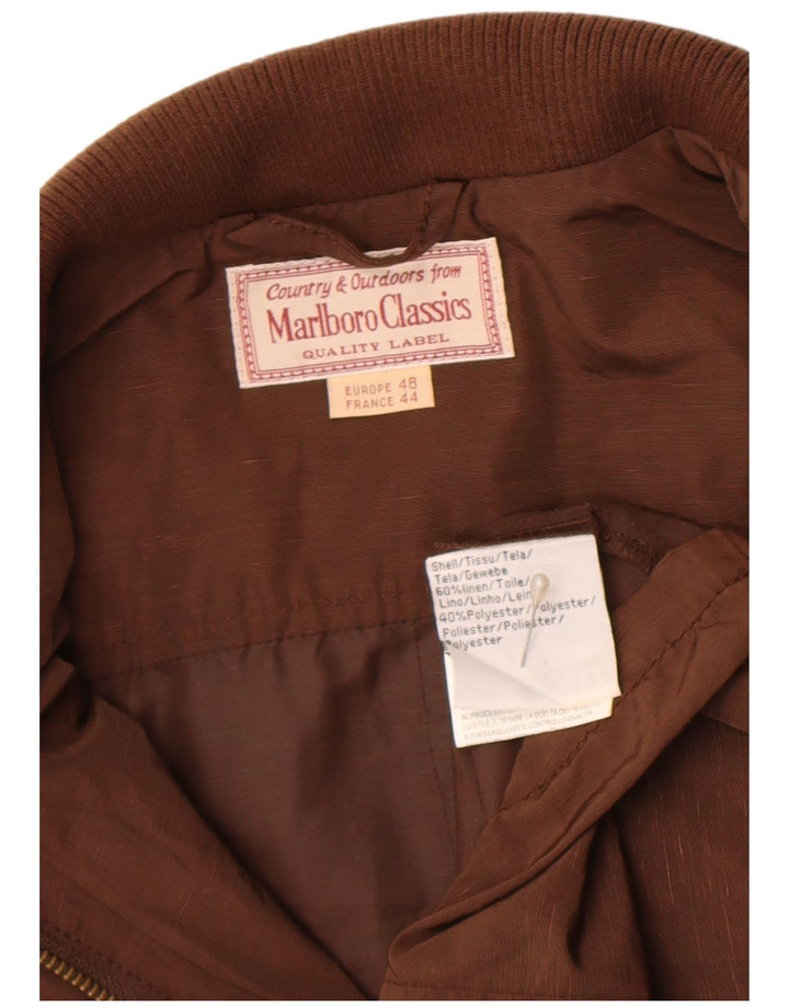 Женская куртка Marlboro Classics EU 44 XL, коричневая льняная