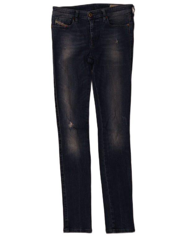 Женские супертонкие джинсы скинни DIESEL Skinzee W27 L32 синие