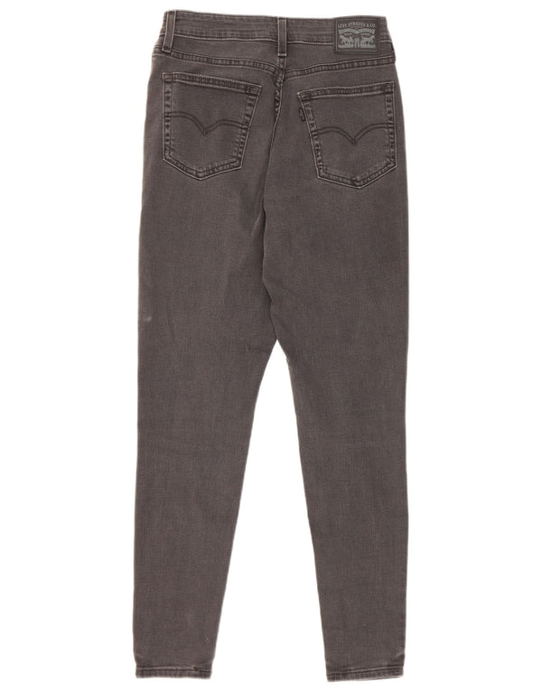 Женские джинсы скинни Levi's 721 с высокой посадкой W26 L28 Серые хлопковые