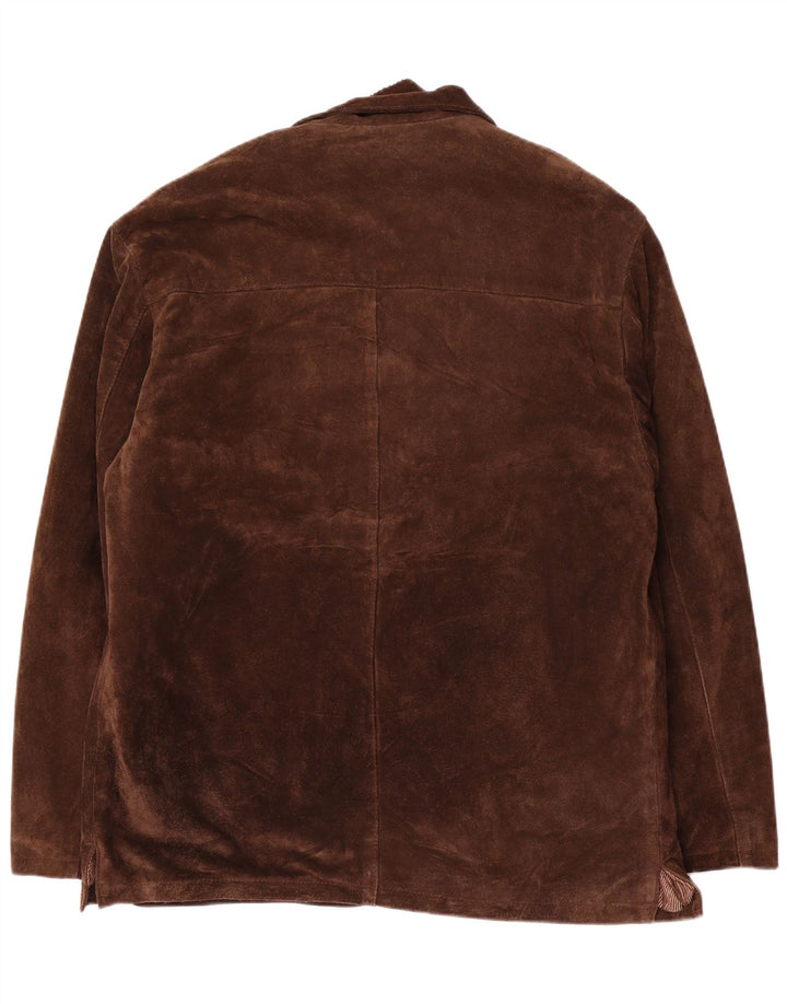 Мужская замшевая куртка J.C. Twidd IT 52 XL Коричневая кожаная