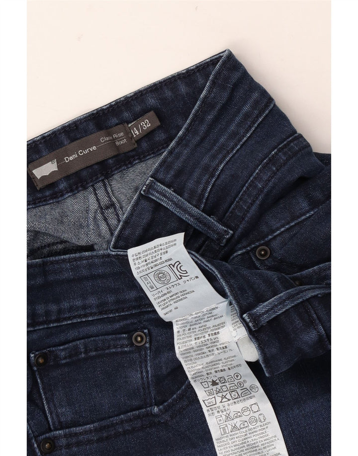 Женские джинсы Levi's Demi Curve Bootcut, размер 14, большие W32 L32, темно-синие