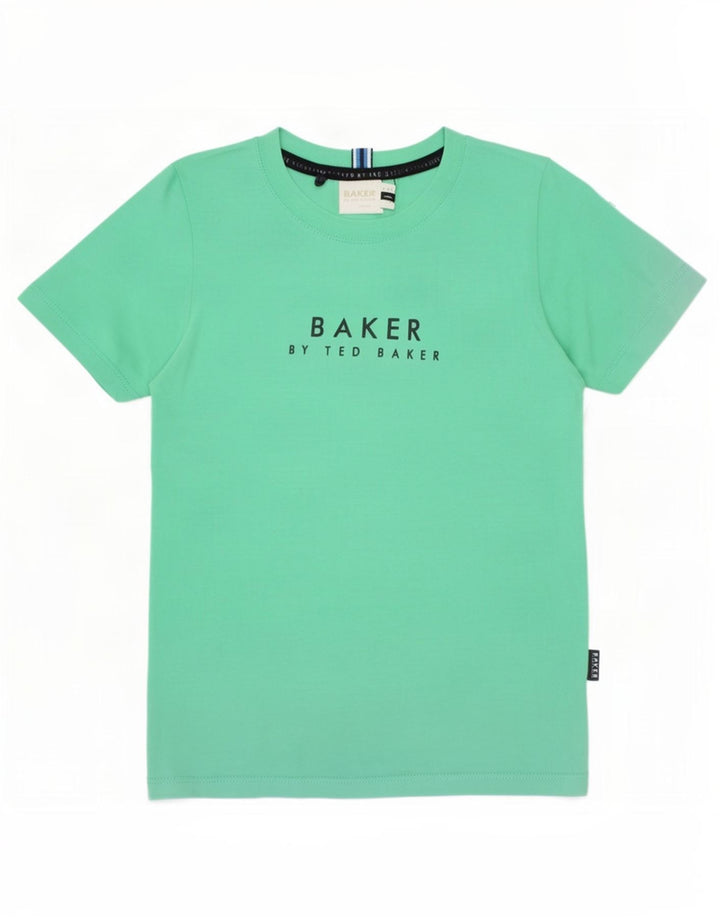 Футболка с рисунком Ted Baker для мальчиков, 3-4 года, зеленый хлопок