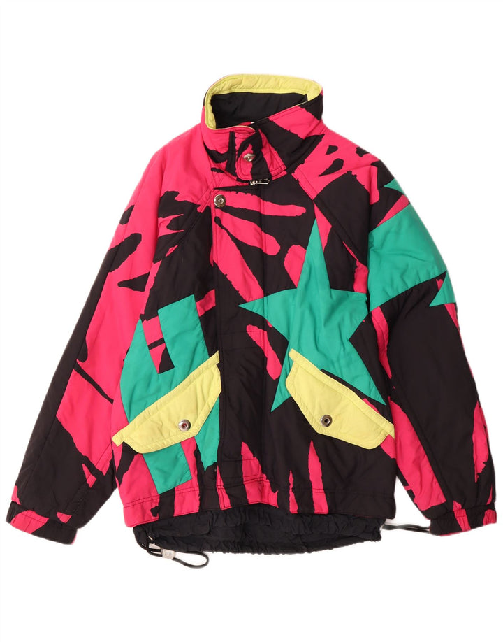 Мужская лыжная куртка Belfe с абстрактным узором UK 38, средний разноцветный нейлон