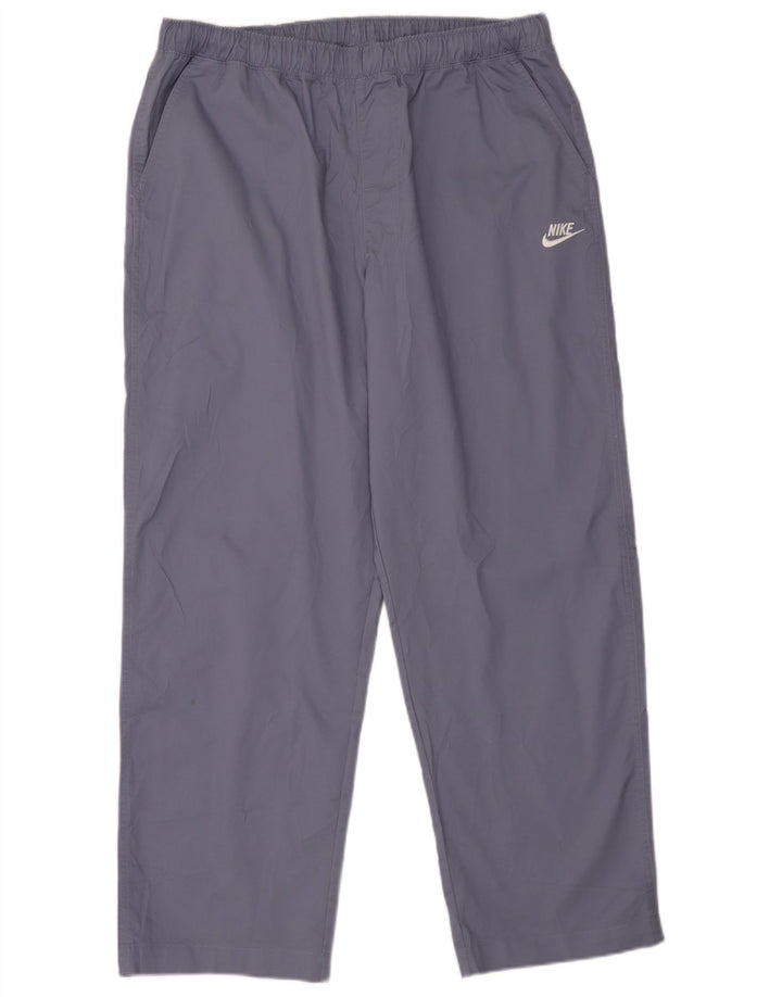 Мужские спортивные брюки Nike XL синие из полиэстера