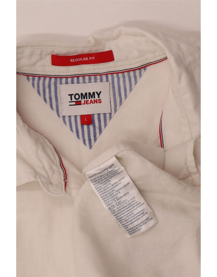 Мужская рубашка стандартного кроя Tommy Hilfiger, большой размер, белый хлопок