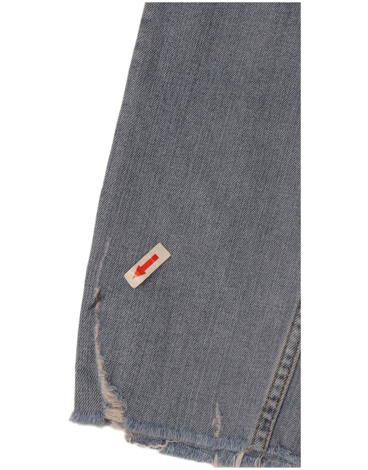 Женские потертые узкие джинсы Zara EU 38, маленькие W28 L26, синие