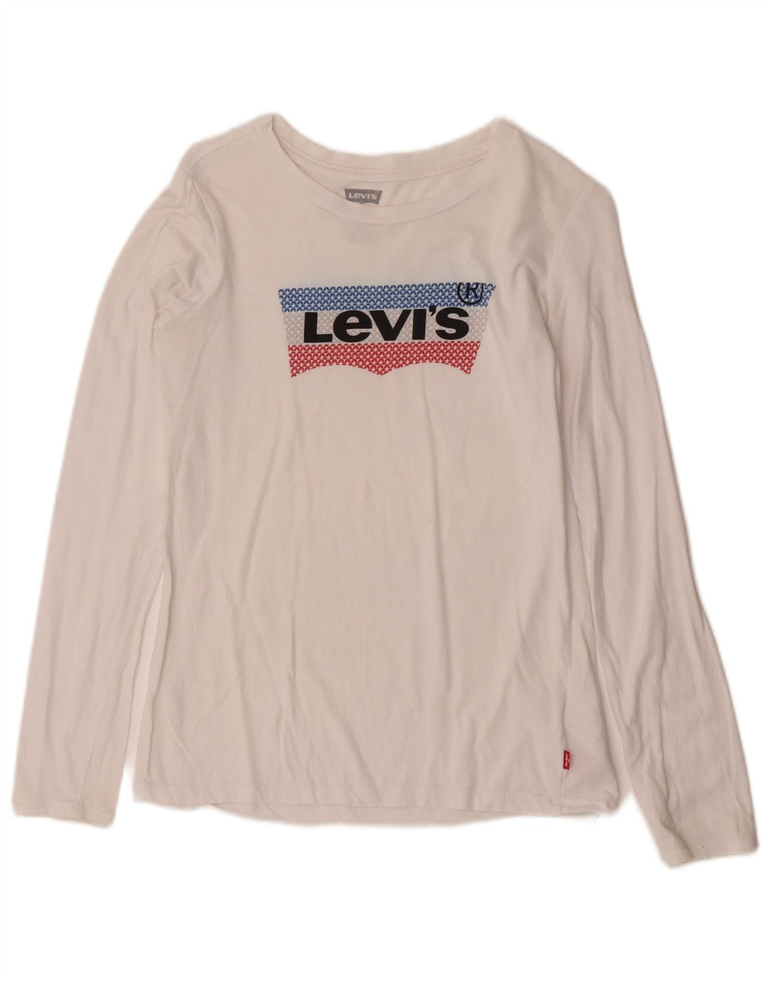Топ с рисунком Levi's для мальчиков, с длинными рукавами, 15-16 лет, белый