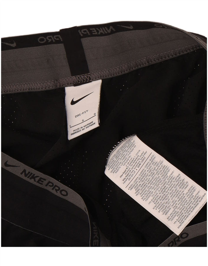Мужские спортивные шорты Nike Dri Fit, большие черные, полиэстер