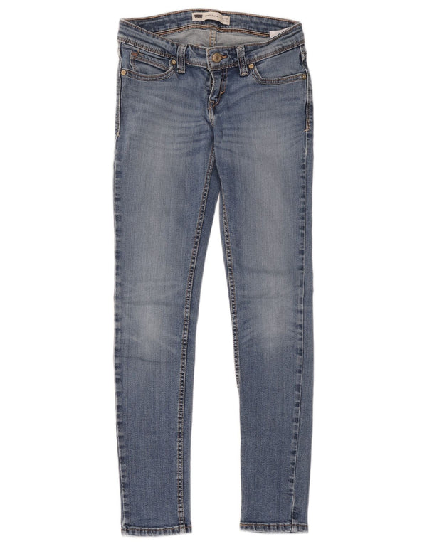 Женские джинсы скинни с заниженной талией Levi's W26 L32, синий хлопок